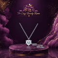 2CT Heart-Shaped Moissanite Necklace - 💜 The Cozy Beauty Room