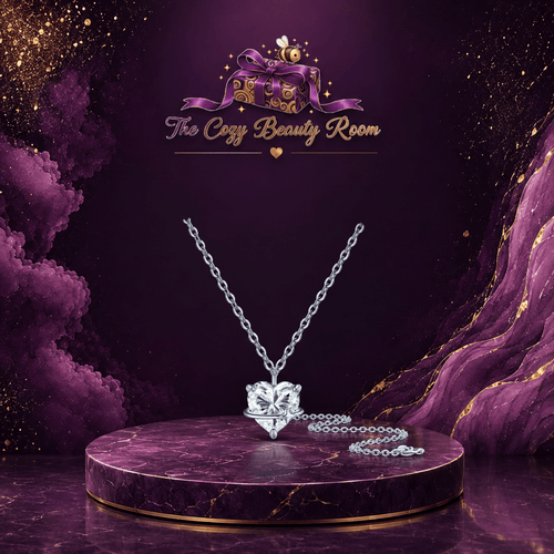 2CT Heart-Shaped Moissanite Necklace - 💜 The Cozy Beauty Room